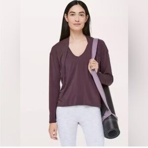 Lululemon Purple Long Sleeve Top, M